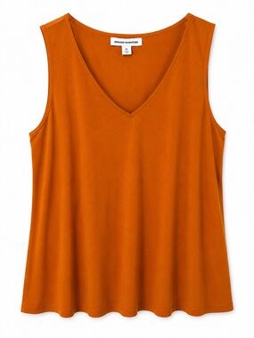 Amazon Essentials Women's V-Neck Tank Top - Burnt Orange